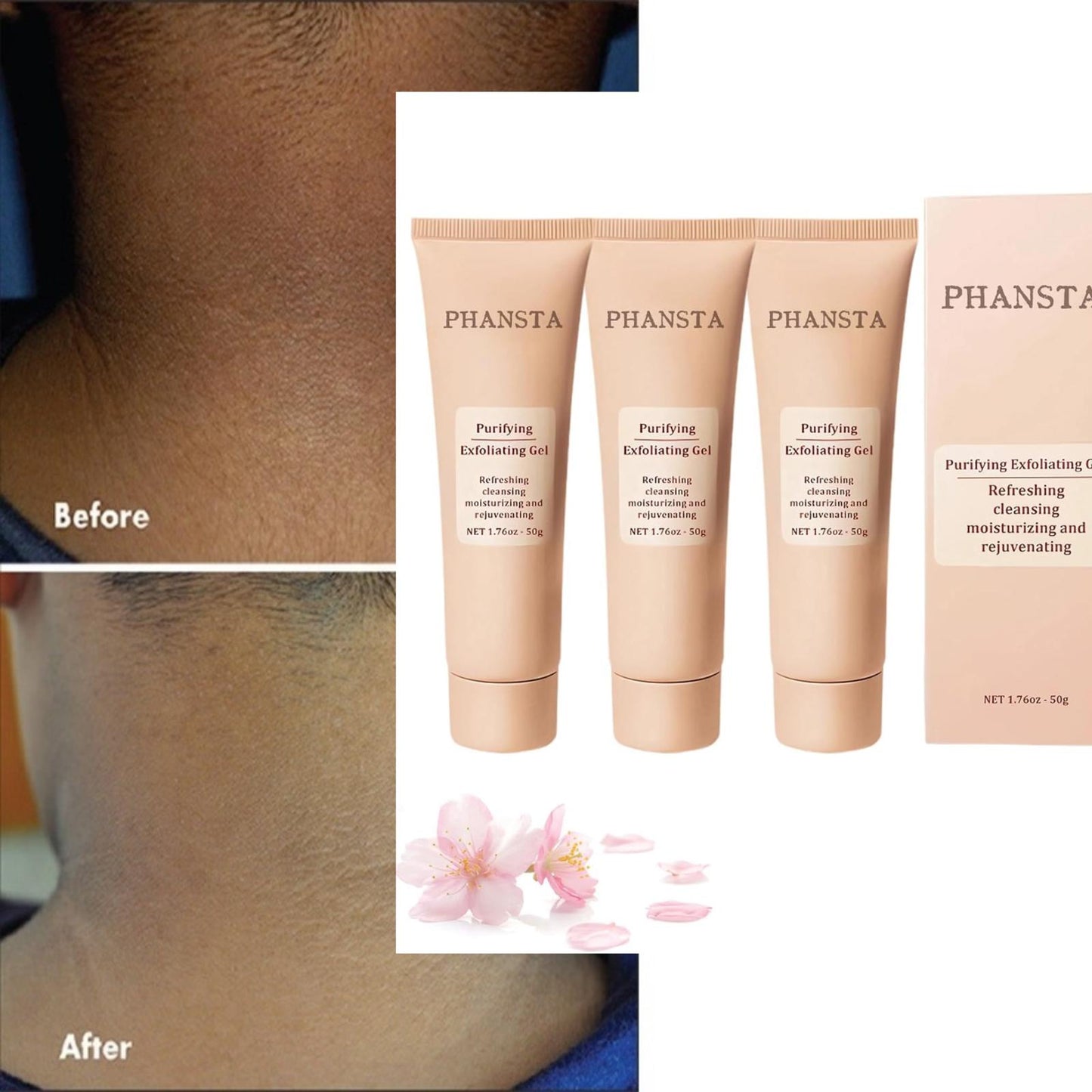Gel exfoliant purifiant